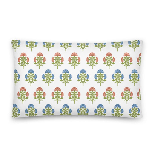 Quincy Floral Block Accent Pillow Cover