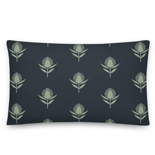 Tonasket Green Thistle Accent Pillow Cover